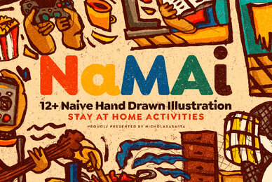 Namai   12 Naive Hand Drawn Illustrations