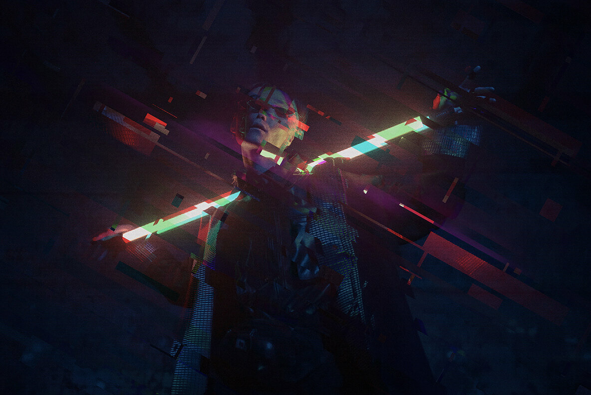 Cyber Glitch Photo Effect 4