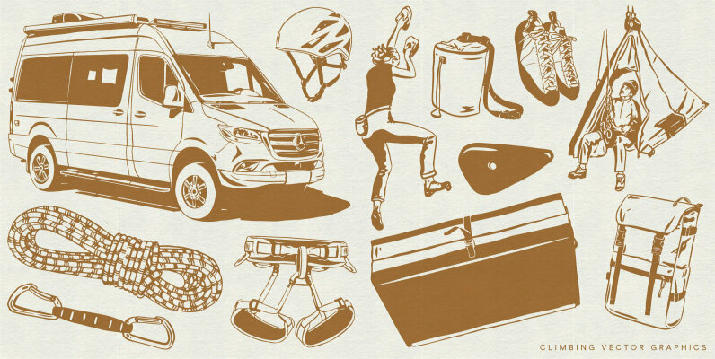 Climbing Vector Graphics