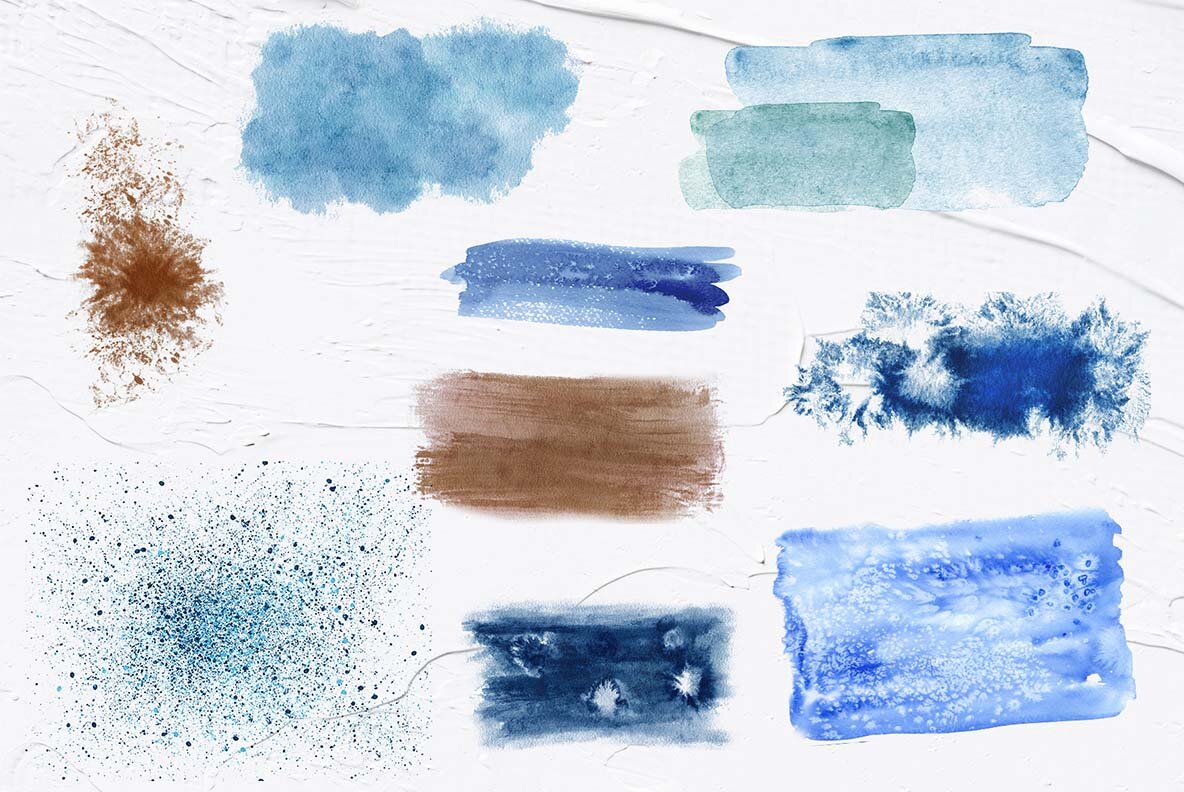 Nautical Seaside Watercolor Set 14