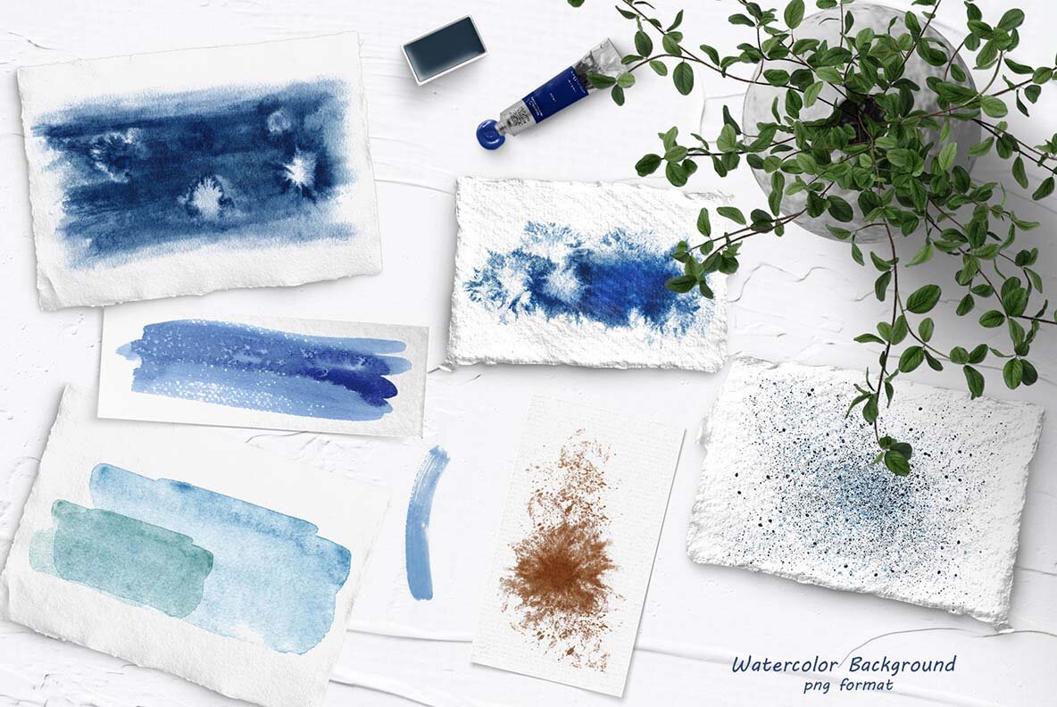 Nautical Seaside Watercolor Set 15