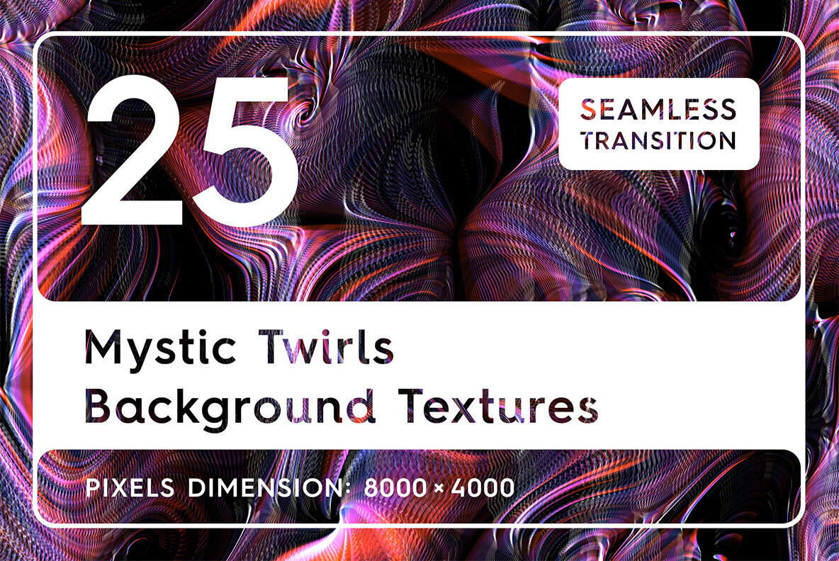 25 Mystic Twirls Background Textures 1