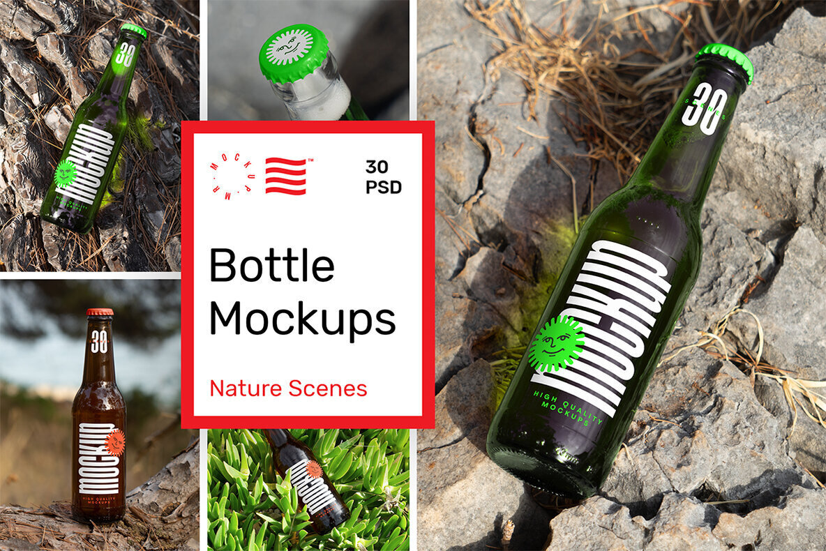 Bottle Mockups   Nature Scenes 1