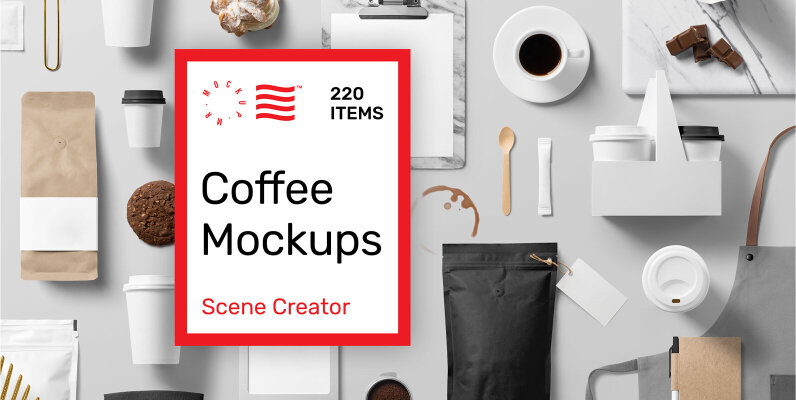 Coffee Mockups   Scene Creator