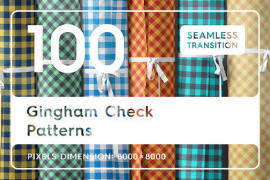 100 Gingham Check Patterns