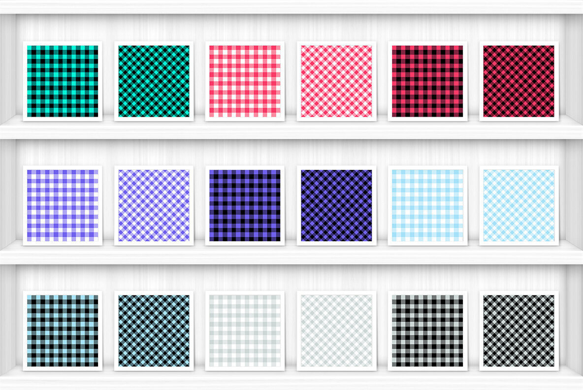 100 Gingham Check Patterns 3