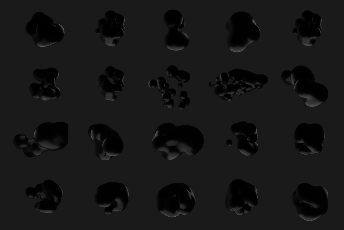 Blackmass Abstract Black Shapes 11