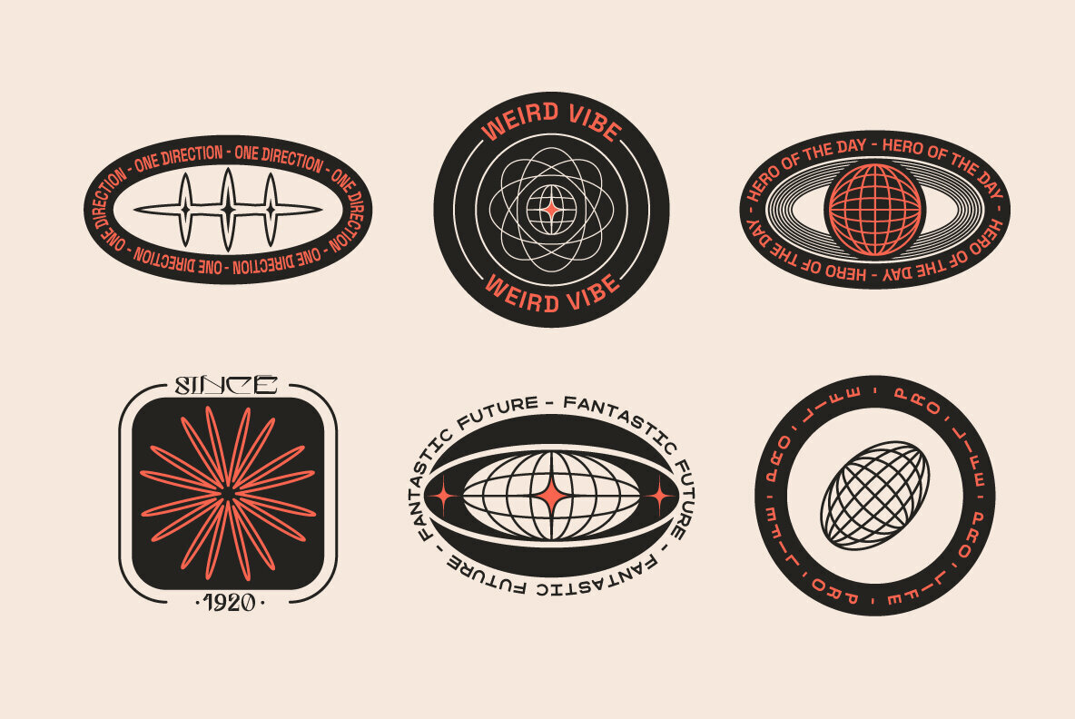 Editable Logo Badge Builder Set 2