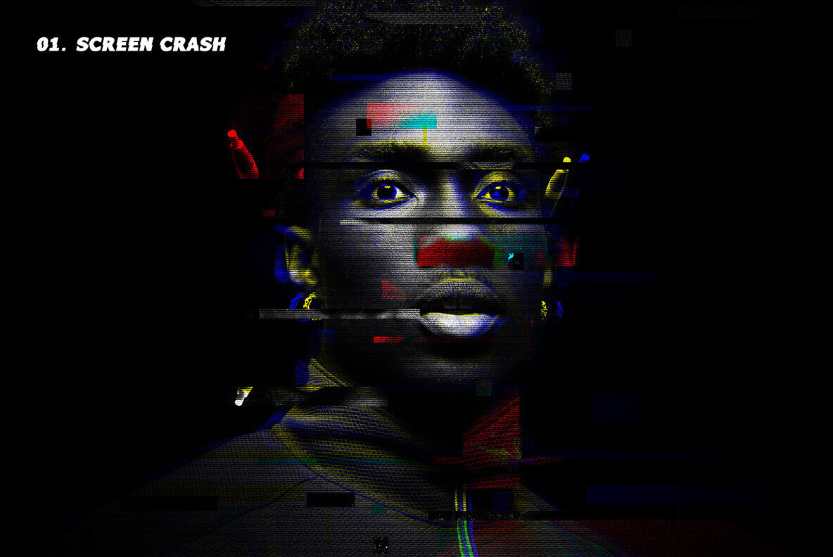 Glitch Matrix Photoshop Effect 3