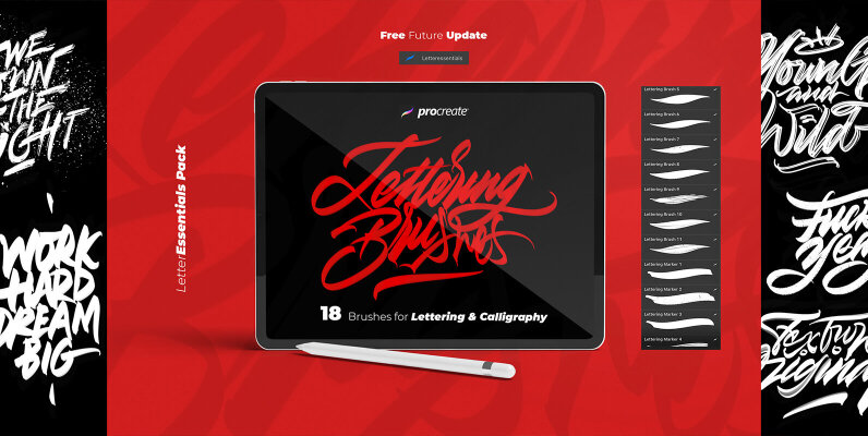 Lettering Brushes Procreate