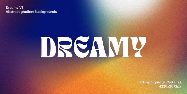 Dreamy   Grainy Abstract Gradients