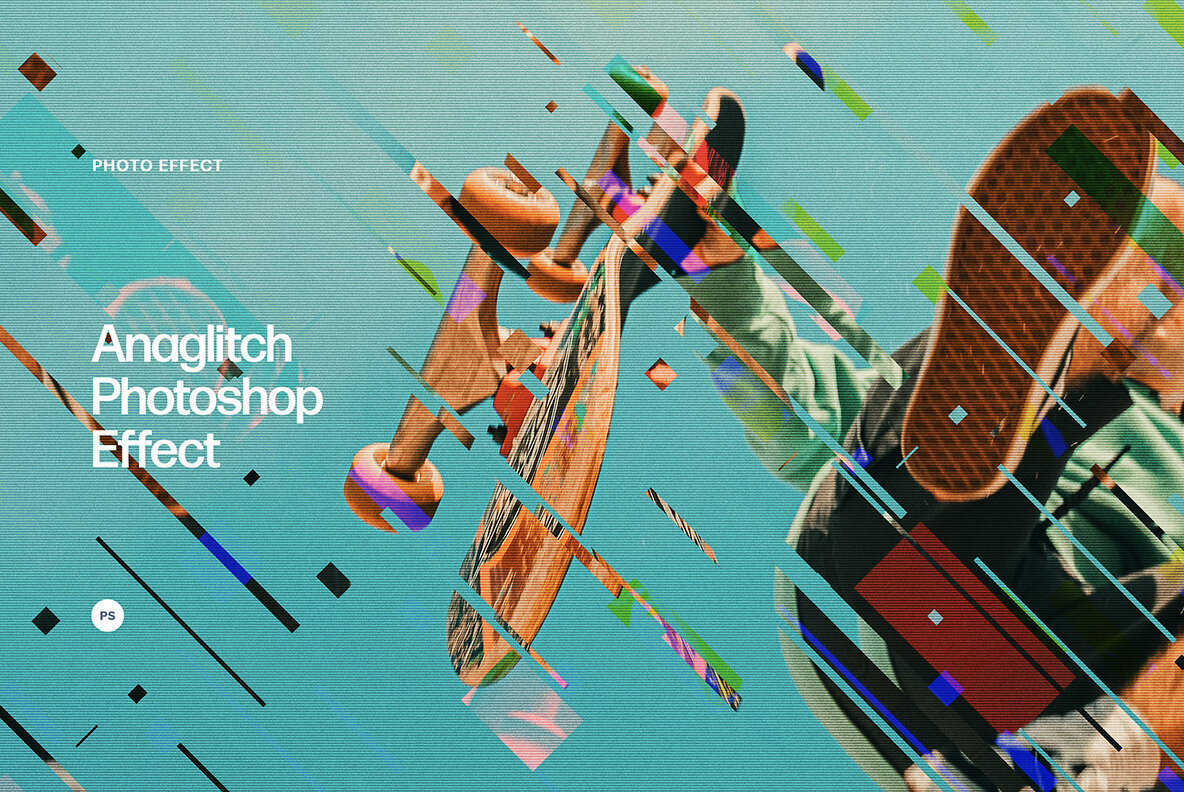 Anaglitch Photoshop Effect 1