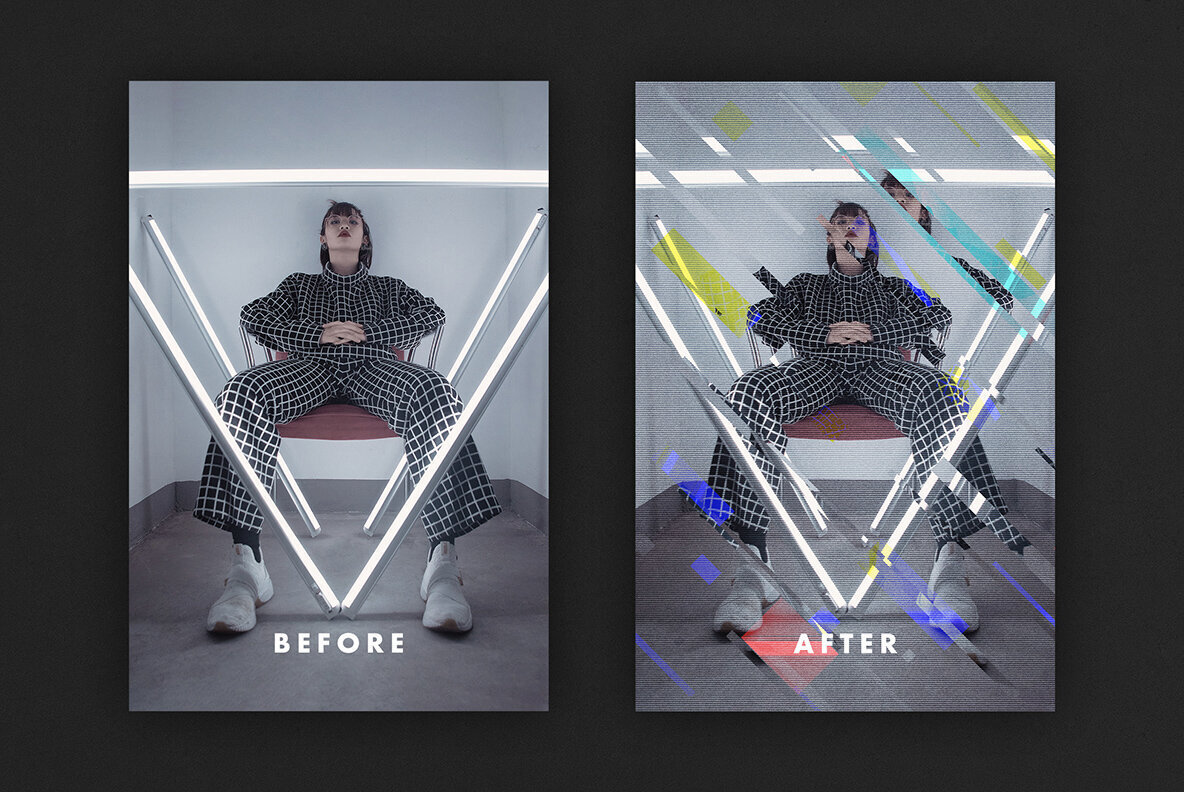 Anaglitch Photoshop Effect 2