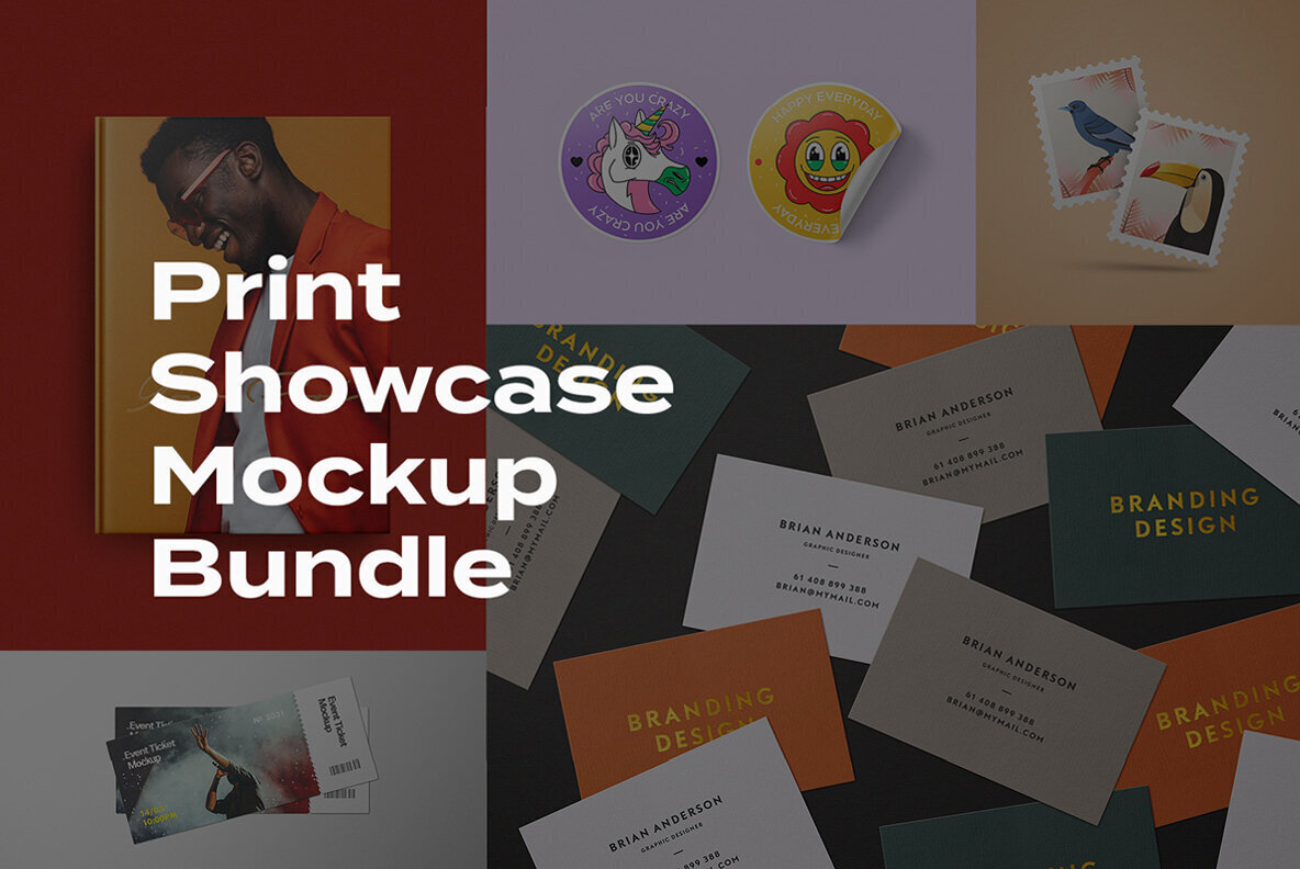 Print Showcase Mockup Bundle 1