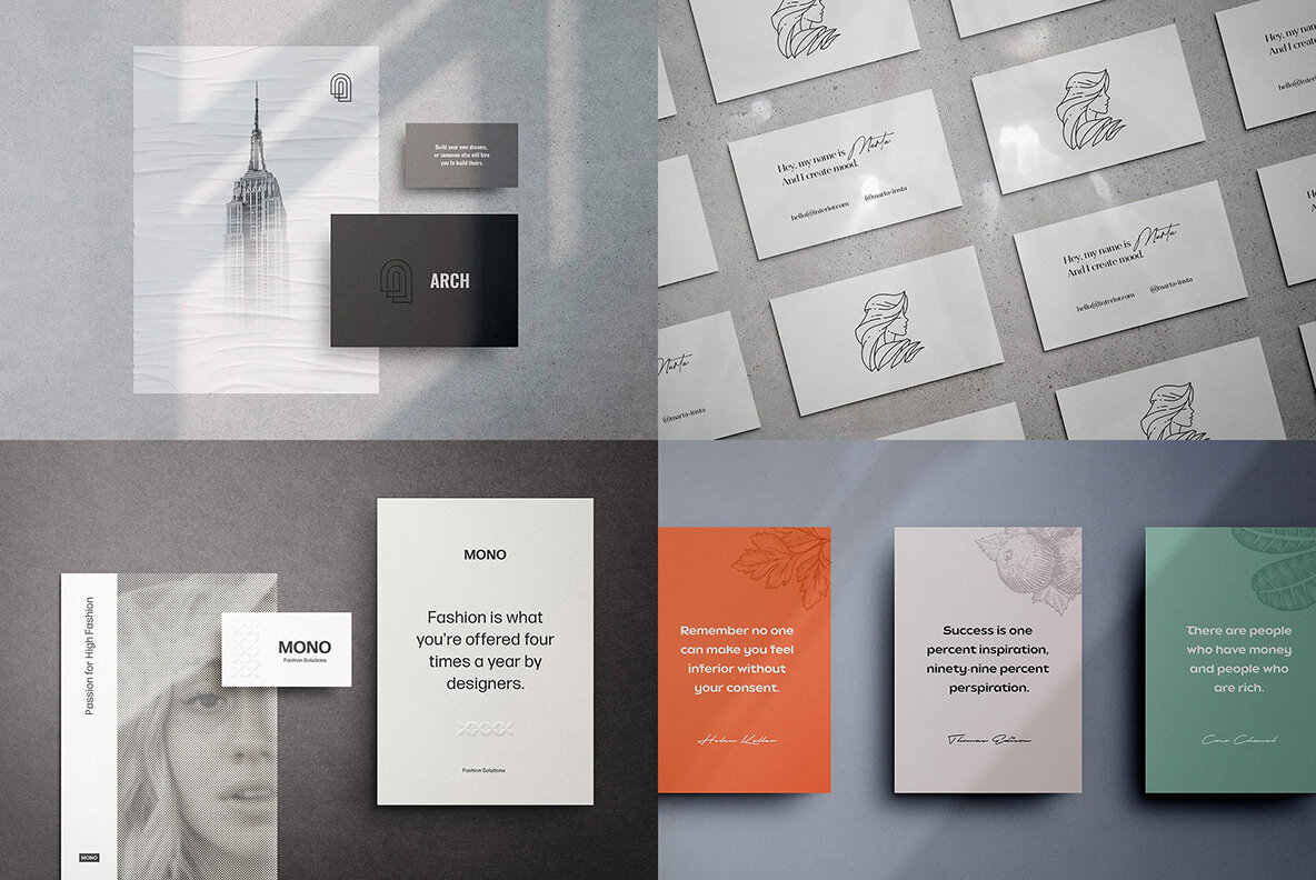 Print Showcase Mockup Bundle 14