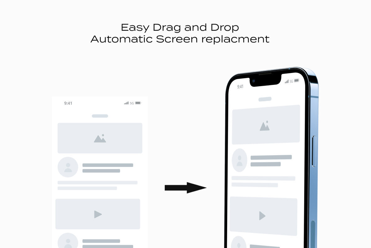 iPhone 13 Mockup for PSD Sketch Figma 2