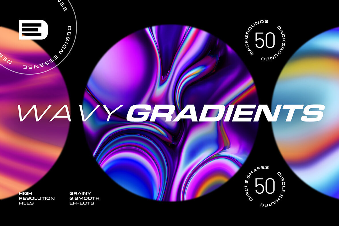 Surreal Gradient Waves   Backgrounds 1