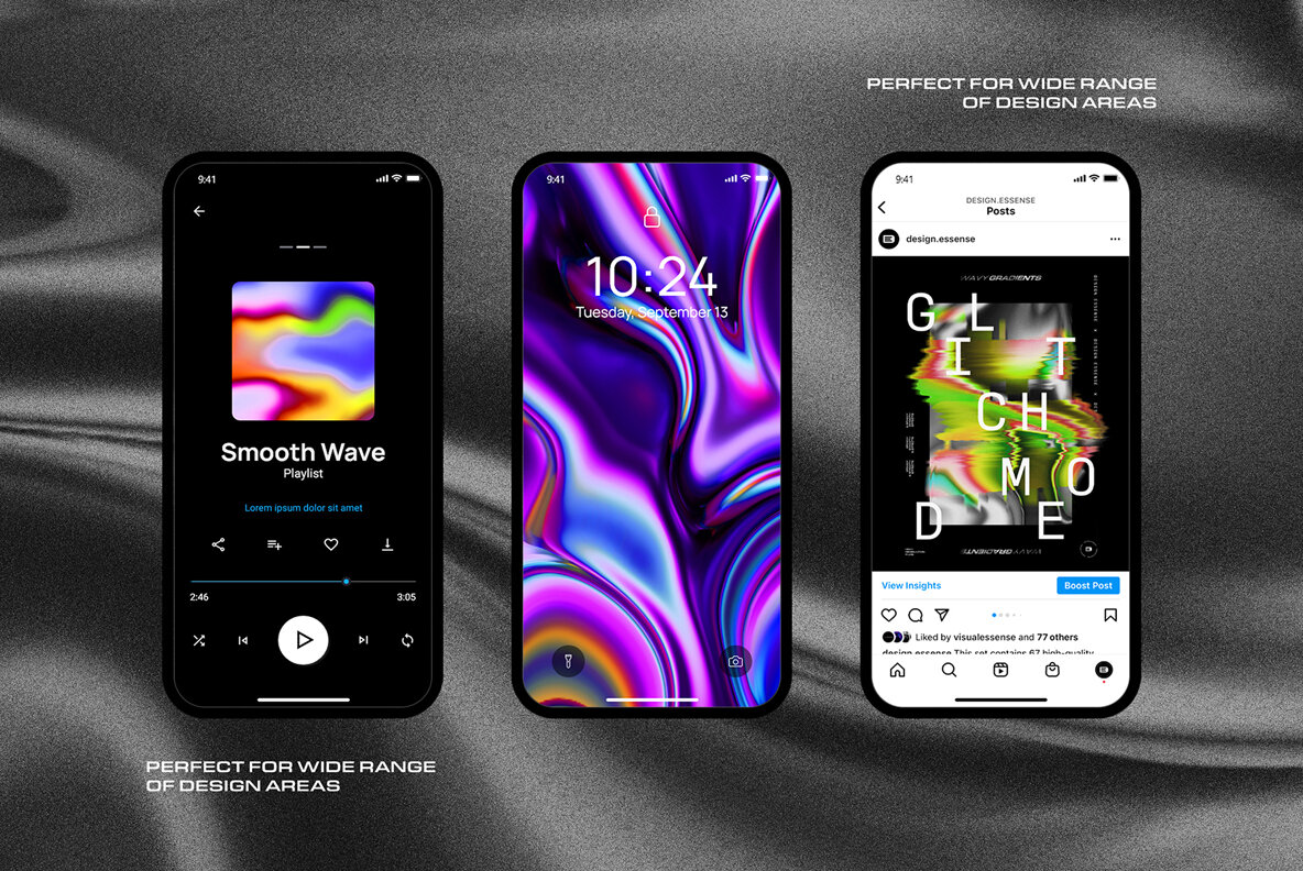 Surreal Gradient Waves   Backgrounds 11