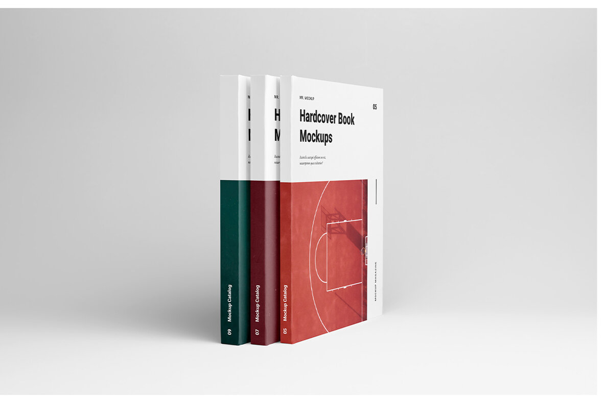 Hardcover Book Mockups   Studio Scenes 6