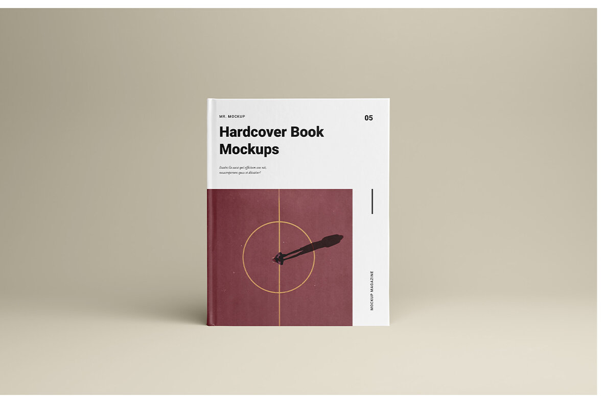 Hardcover Book Mockups   Studio Scenes 8