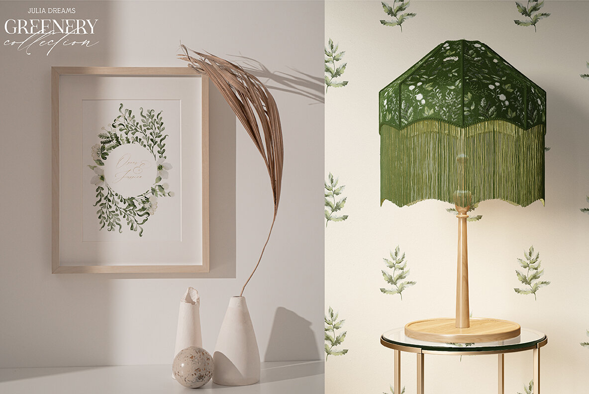 Greenery Watercolor Collection 10