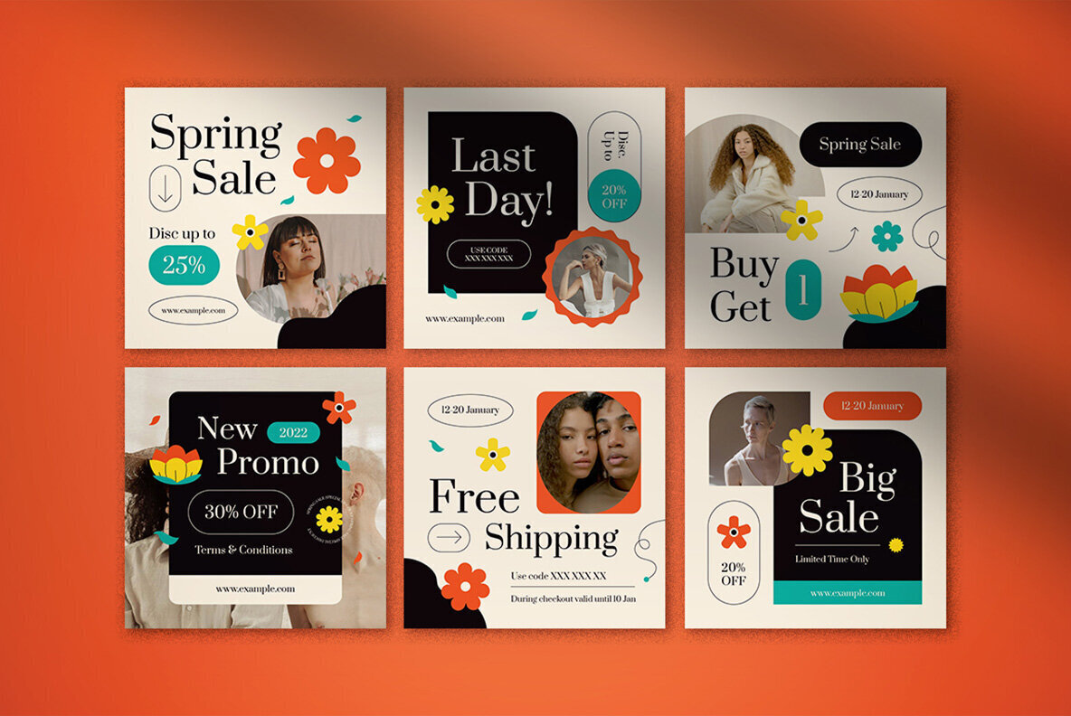 Modern Spring Sale Instagram Set 3