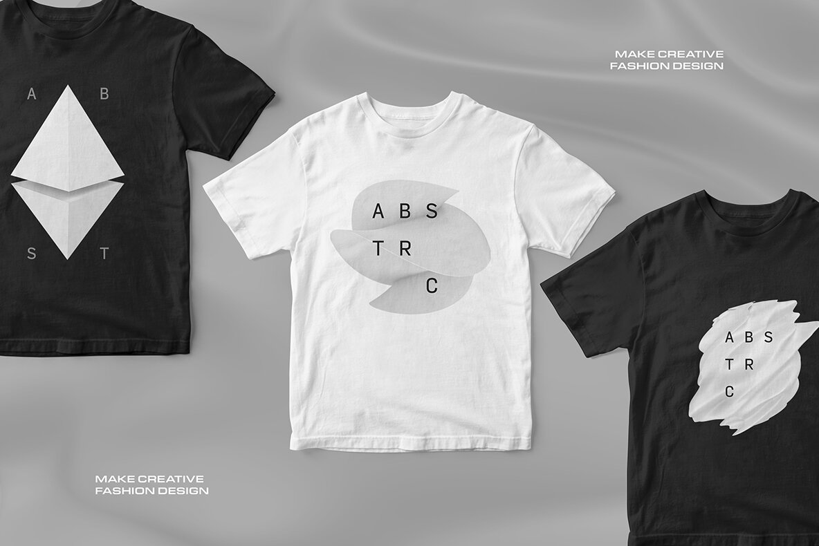 Modern 3D White Shapes Collection 8