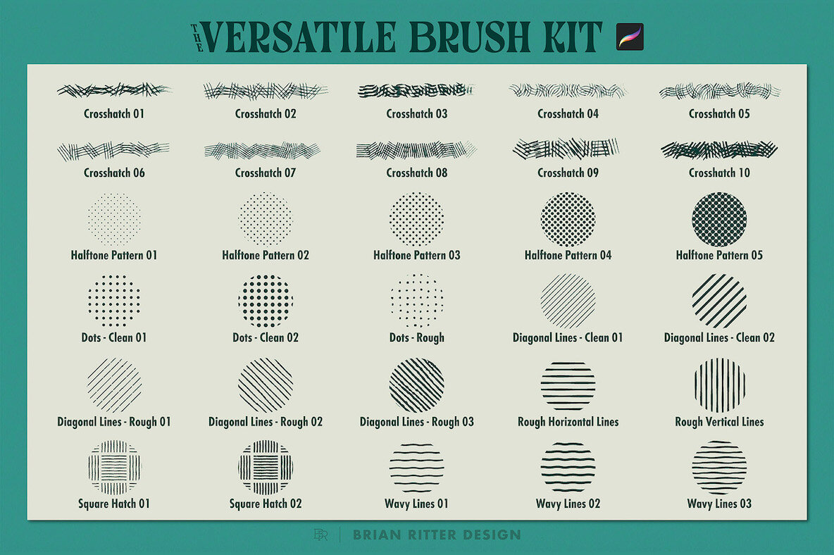 Versatile Brush Kit for Procreate 7