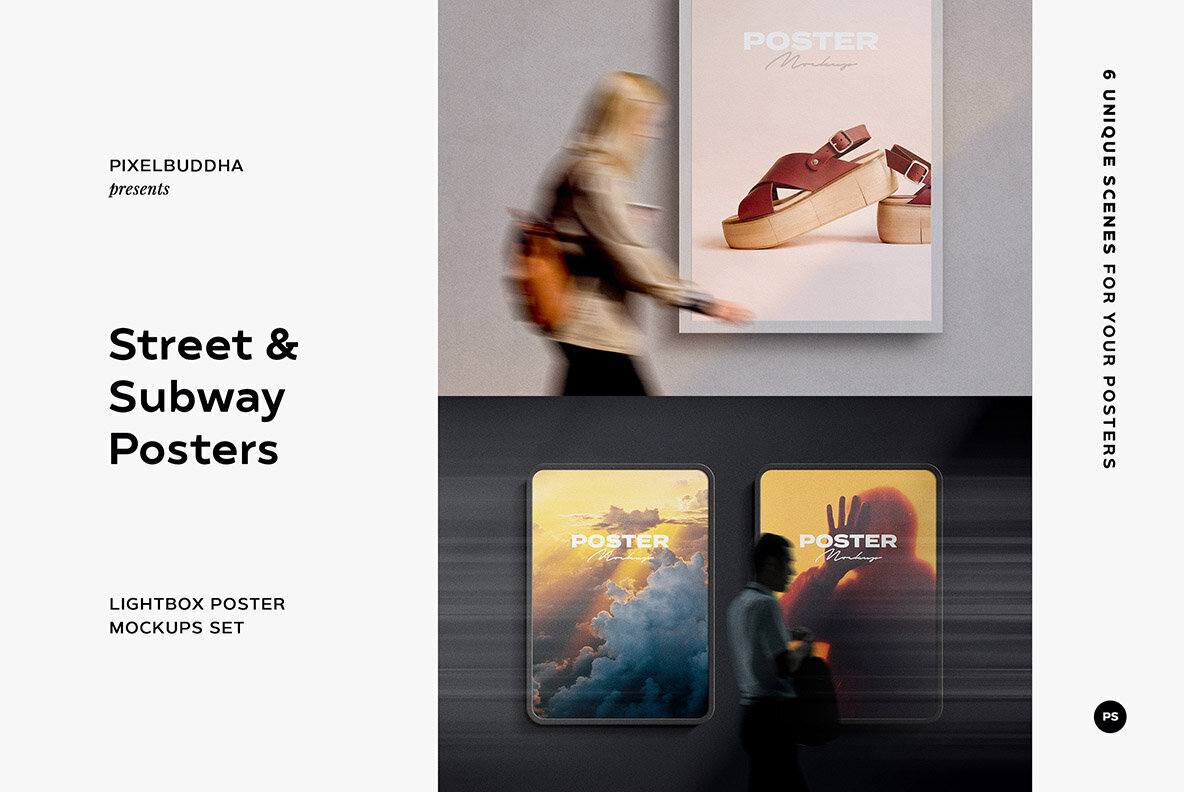 Street   Subway Poster Mockups 1