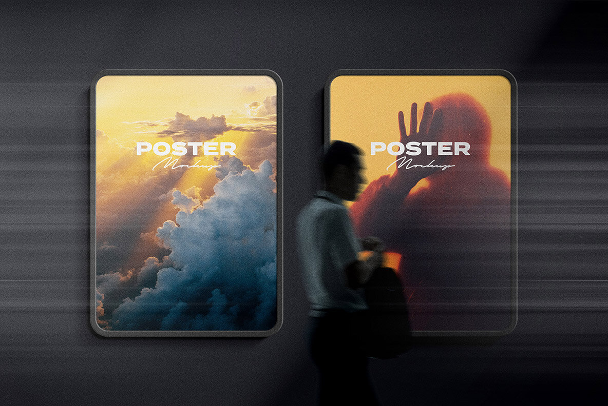 Street   Subway Poster Mockups 4