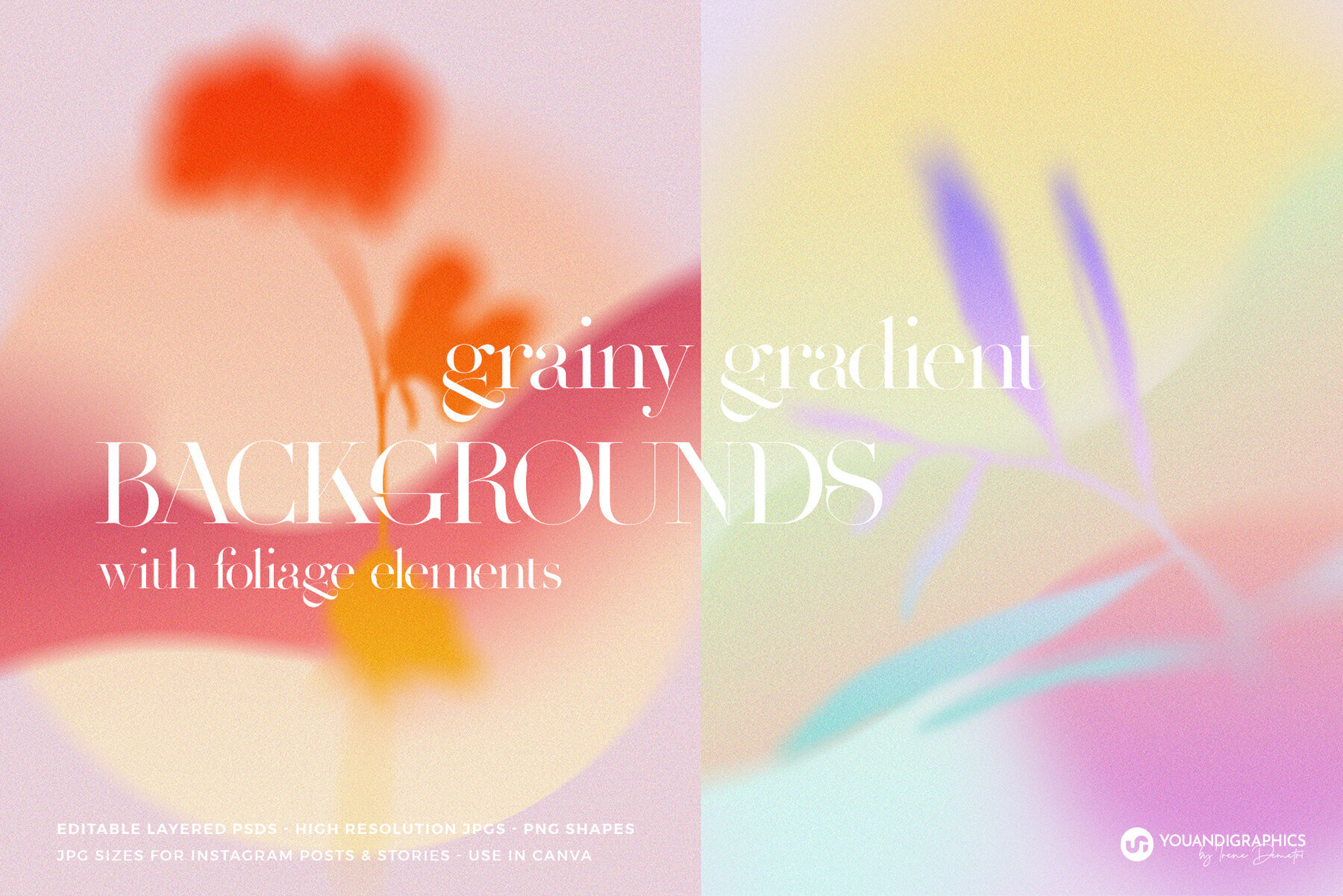 Colorful Grainy Gradient Backgrounds 1