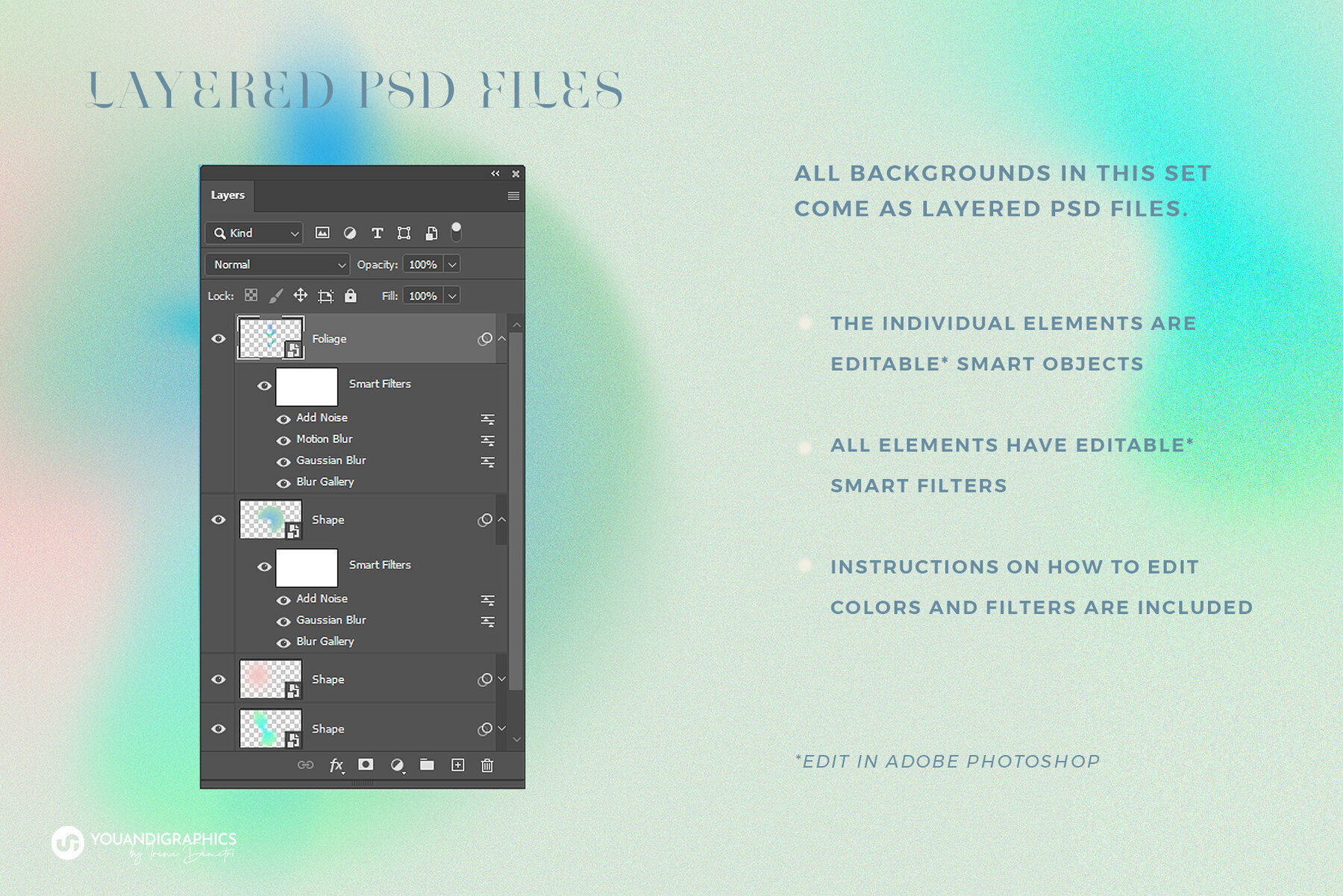 Colorful Grainy Gradient Backgrounds 3