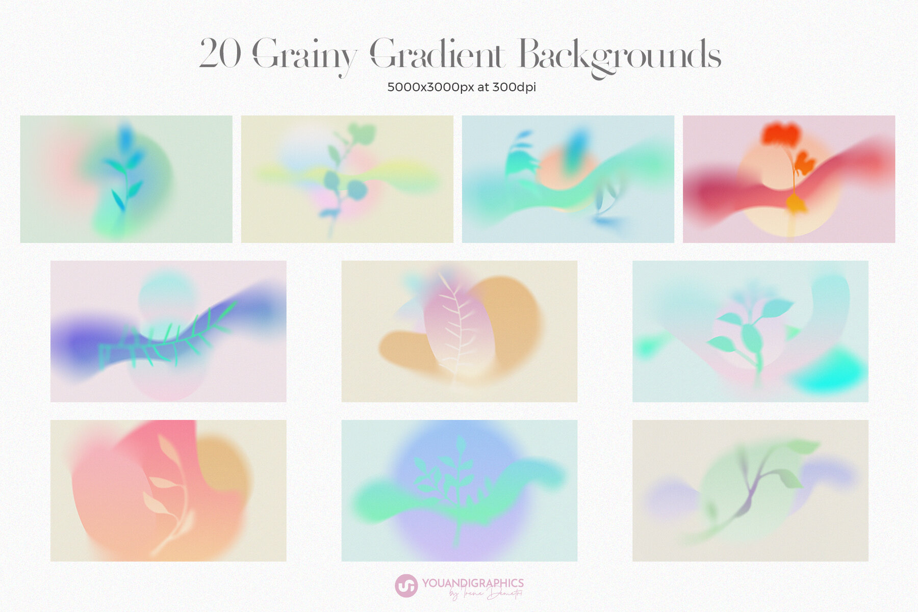 Colorful Grainy Gradient Backgrounds 7