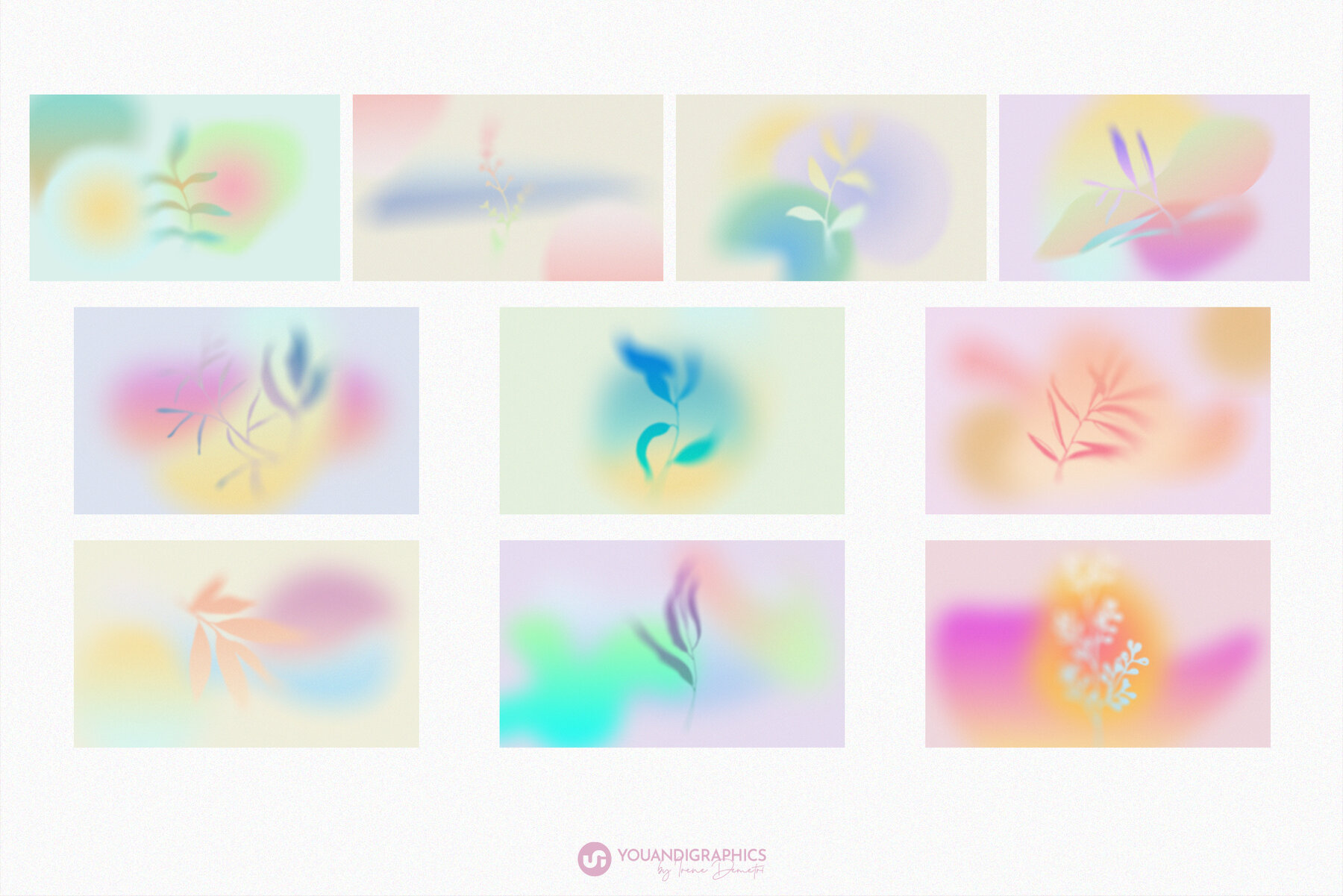 Colorful Grainy Gradient Backgrounds 8