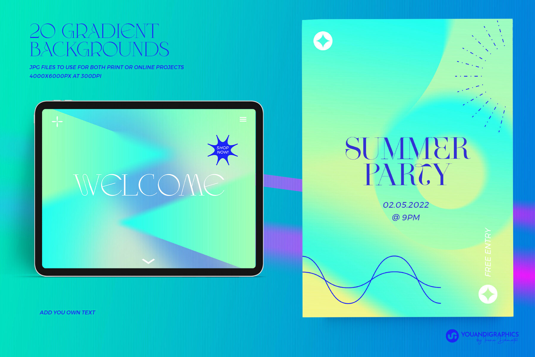 Color Overload Gradients Artwork Kit 5