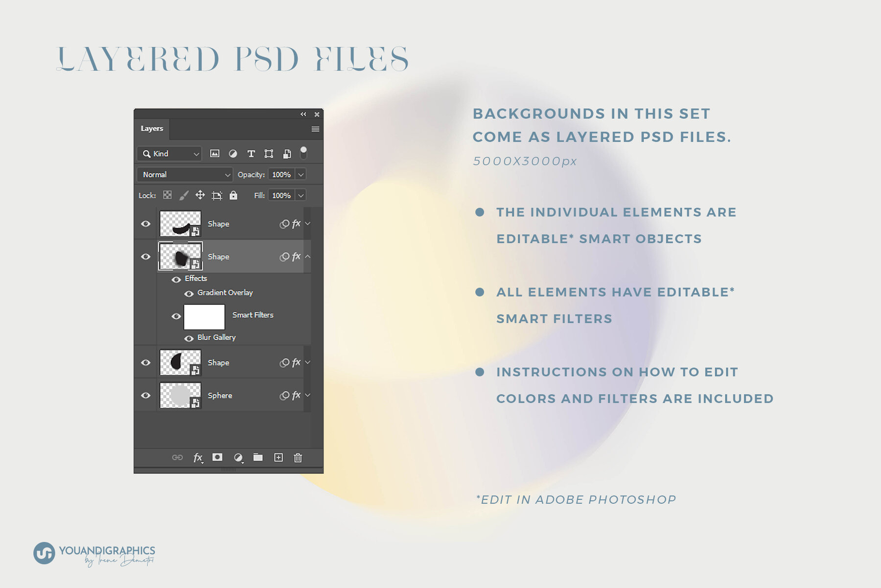 Gradient Spheres Animated and Still 8