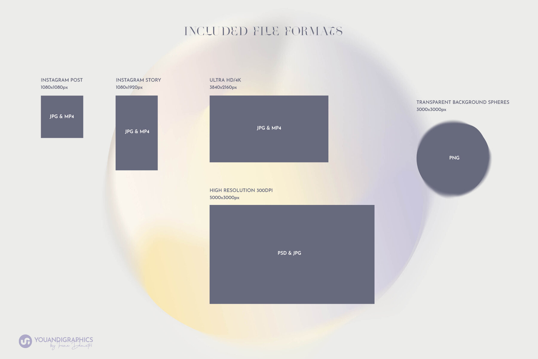 Gradient Spheres Animated and Still 13