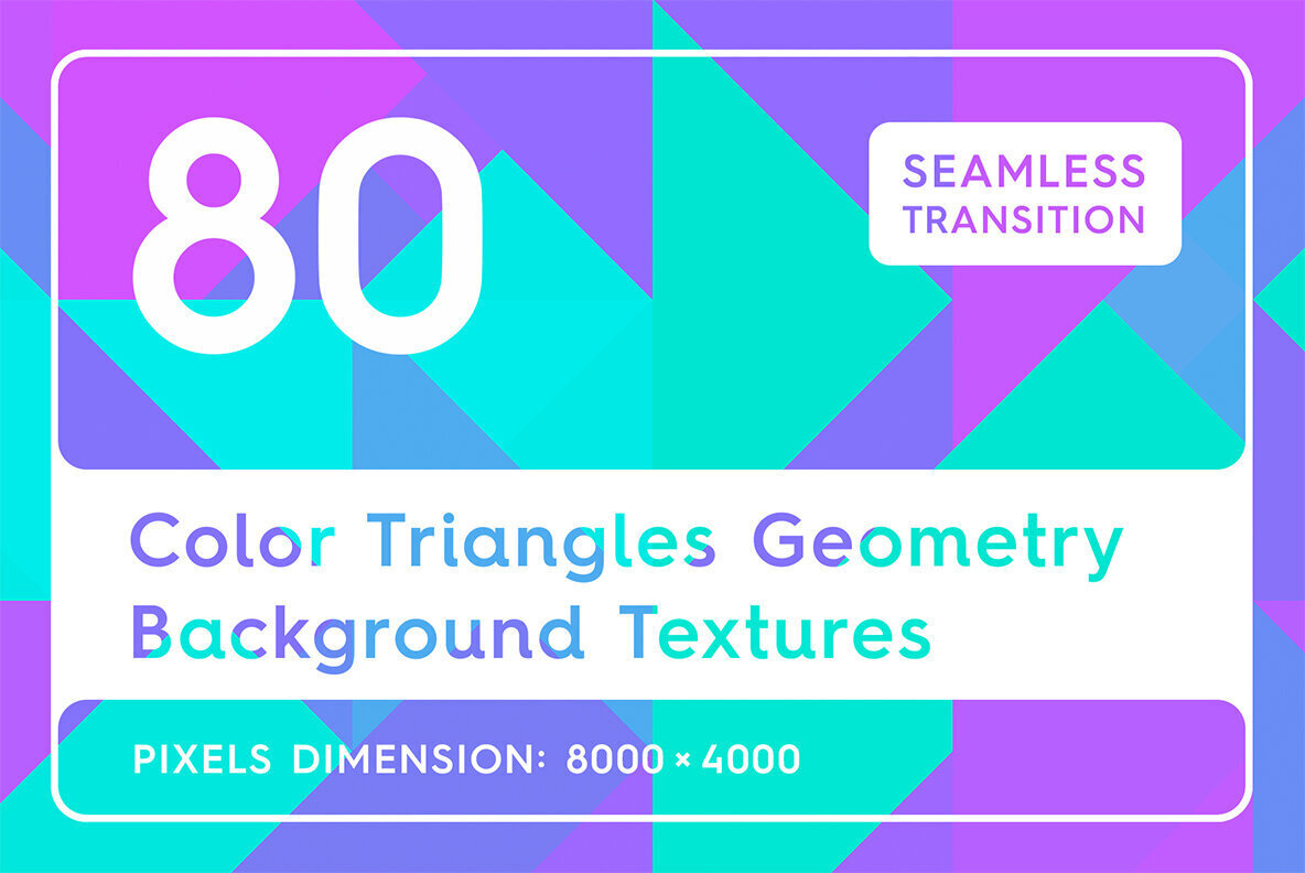 80 Color Triangles Geometry Background Textures 1