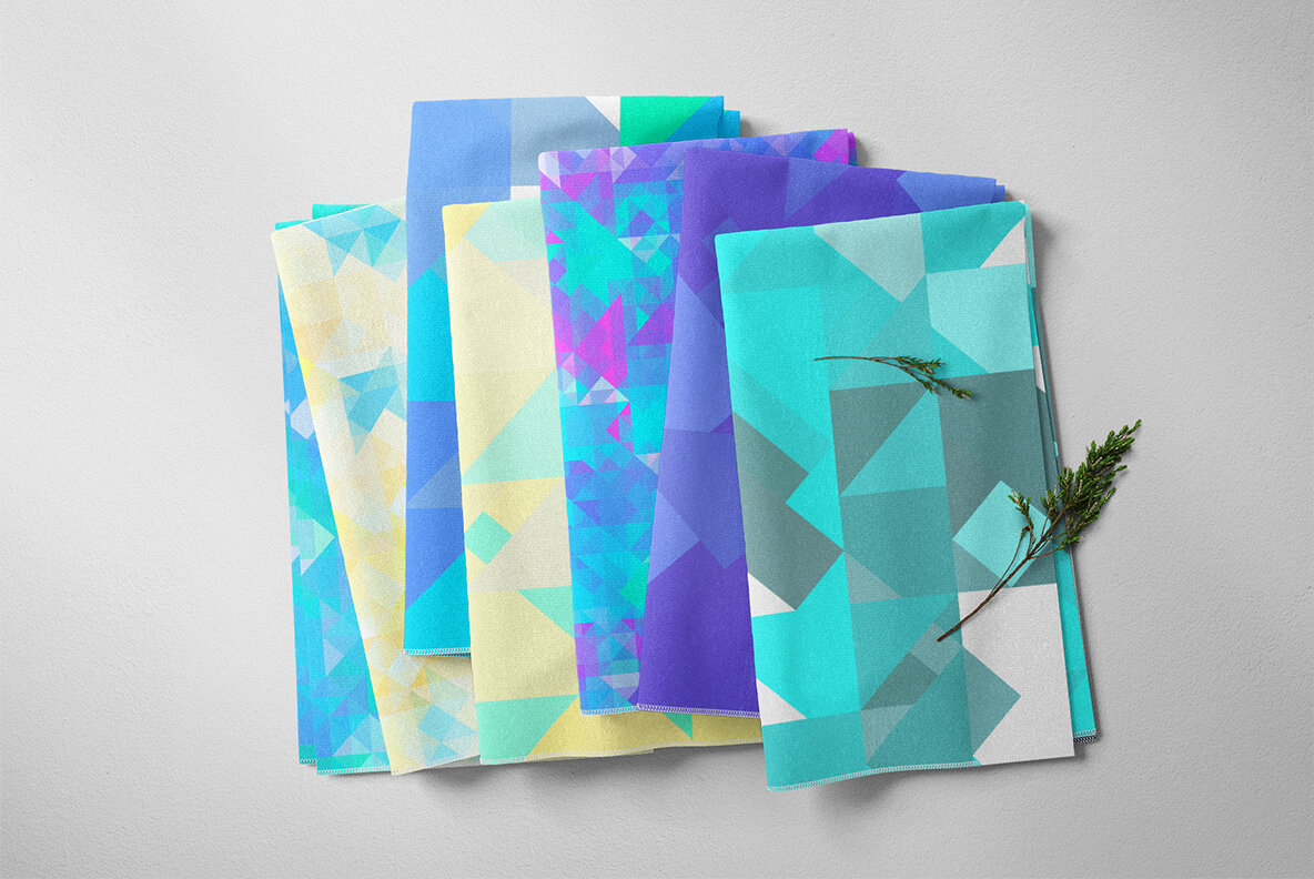 80 Color Triangles Geometry Background Textures 13