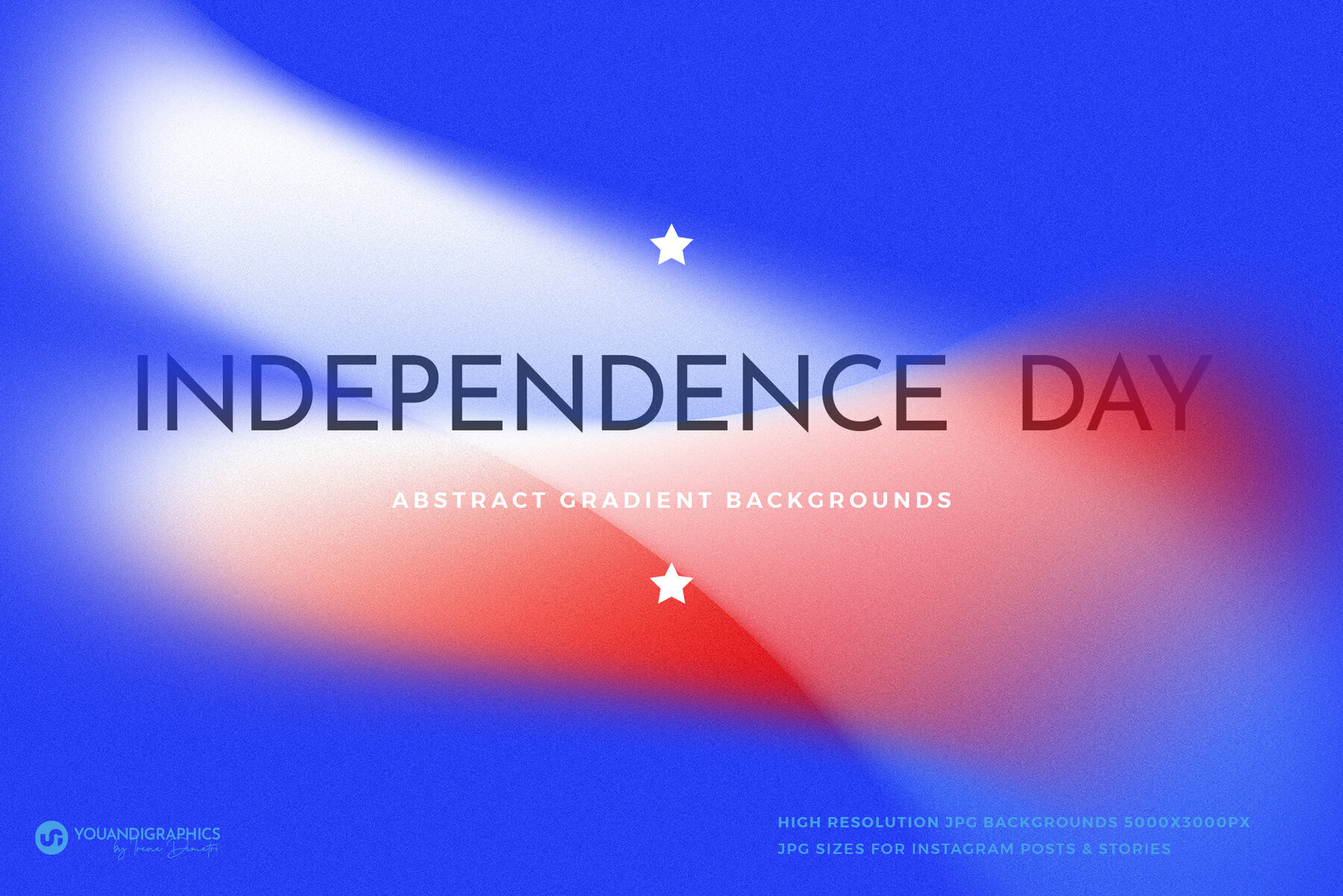 Independence Day Abstract Gradients 1