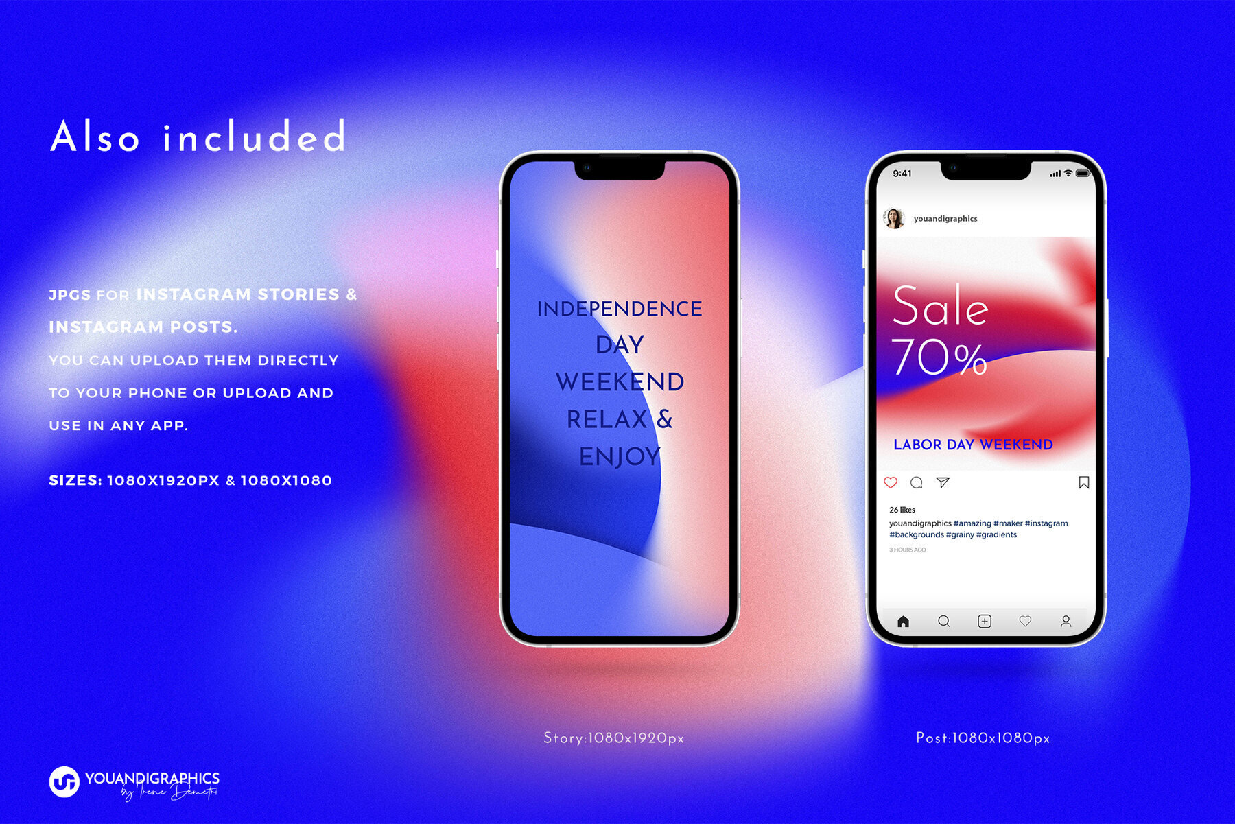 Independence Day Abstract Gradients 3