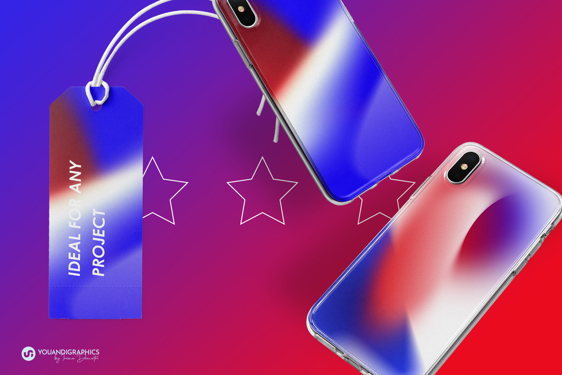 Independence Day Abstract Gradients 6