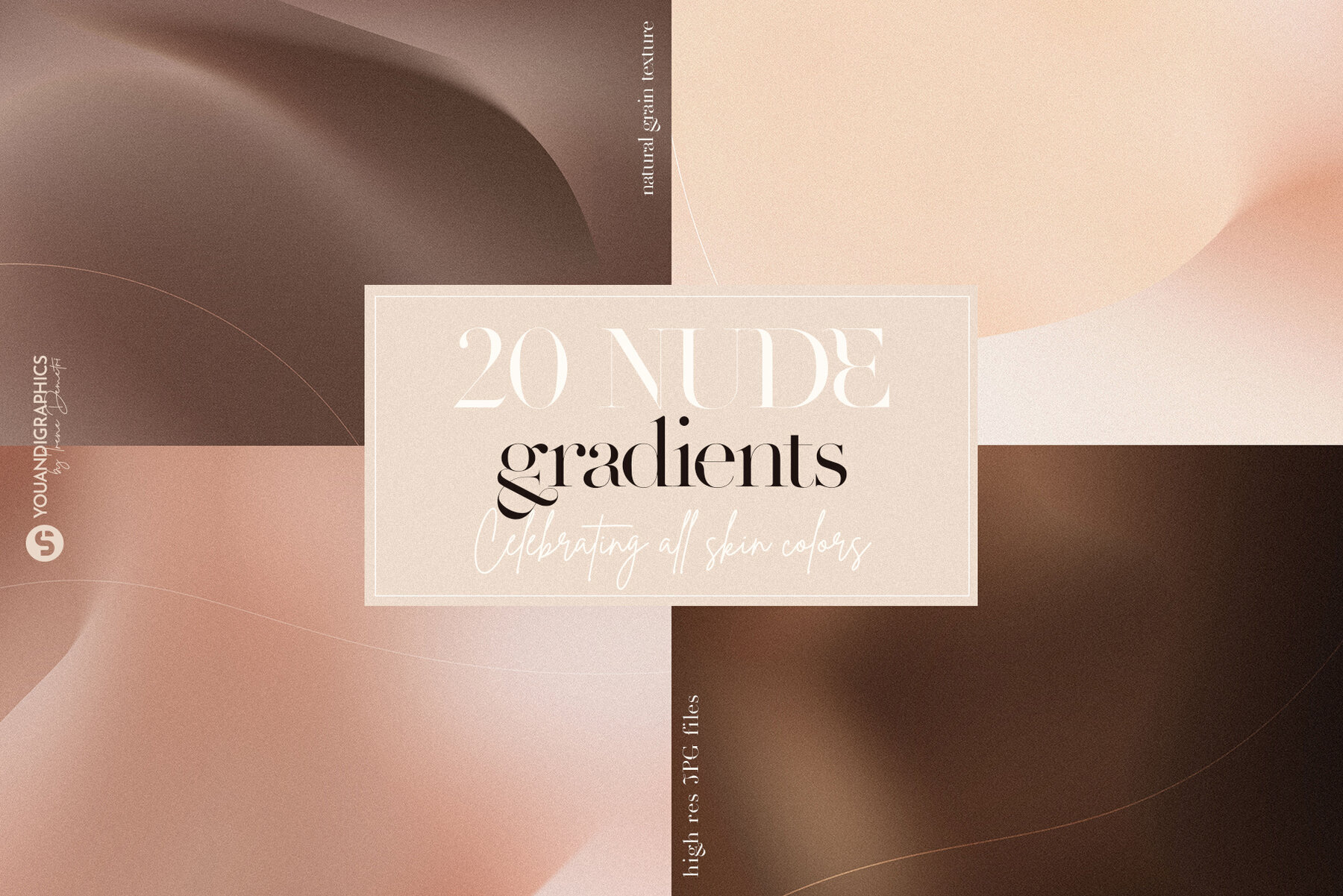 Nude Gradient Textured Backgrounds 1