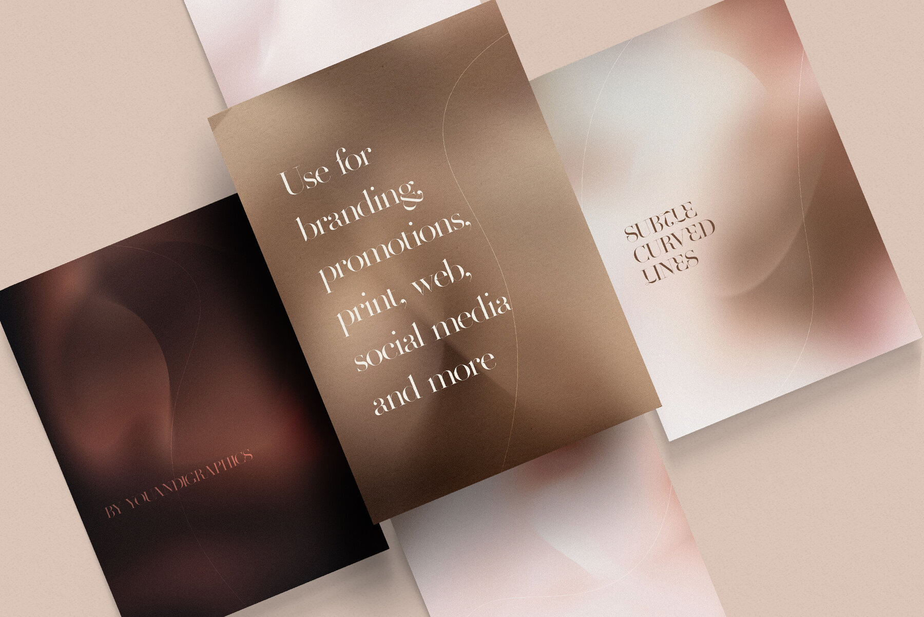 Nude Gradient Textured Backgrounds 5