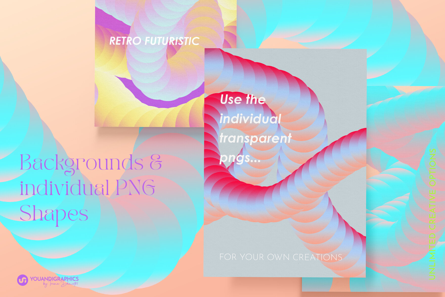 Retro Futuristic Gradients 4