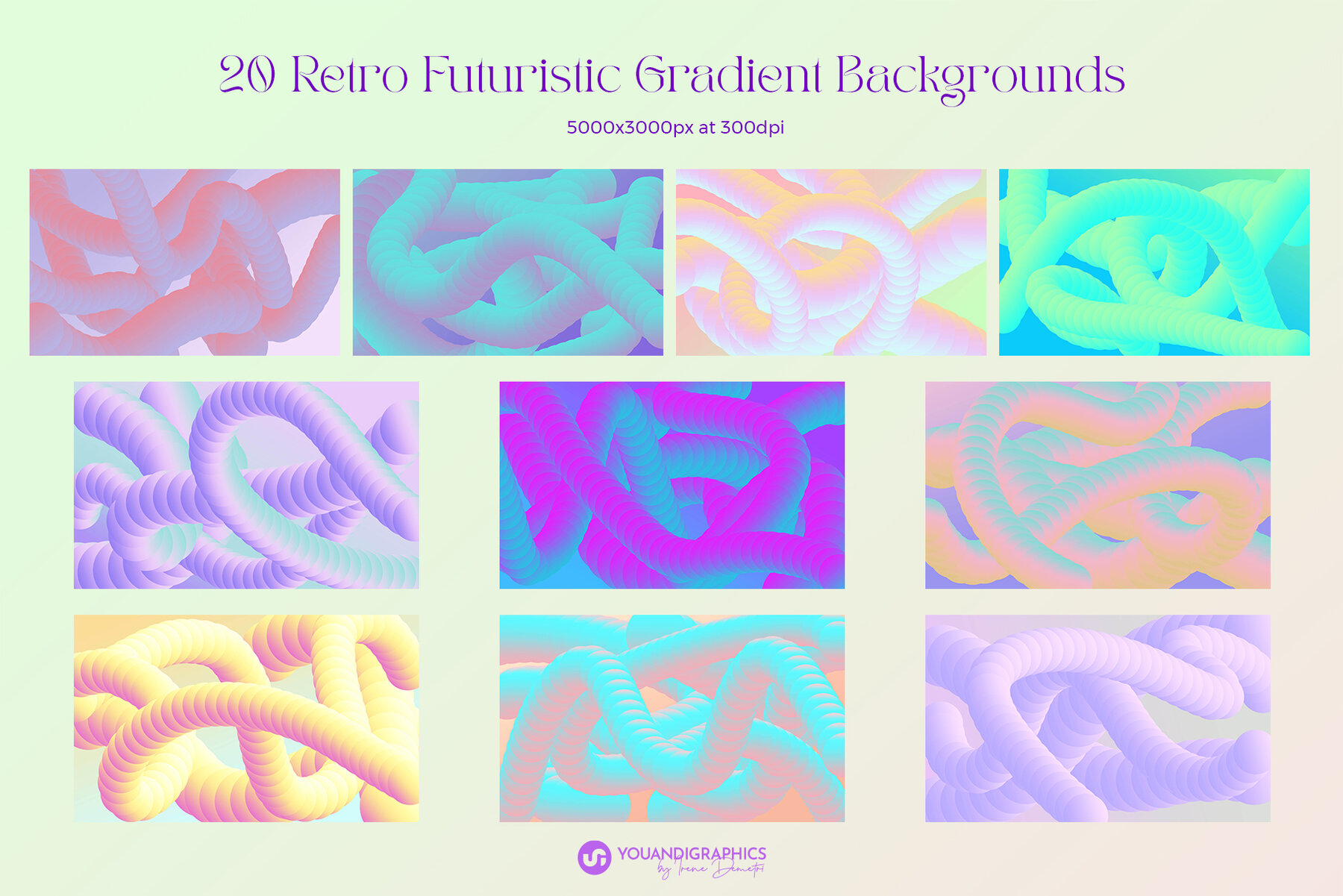 Retro Futuristic Gradients 8