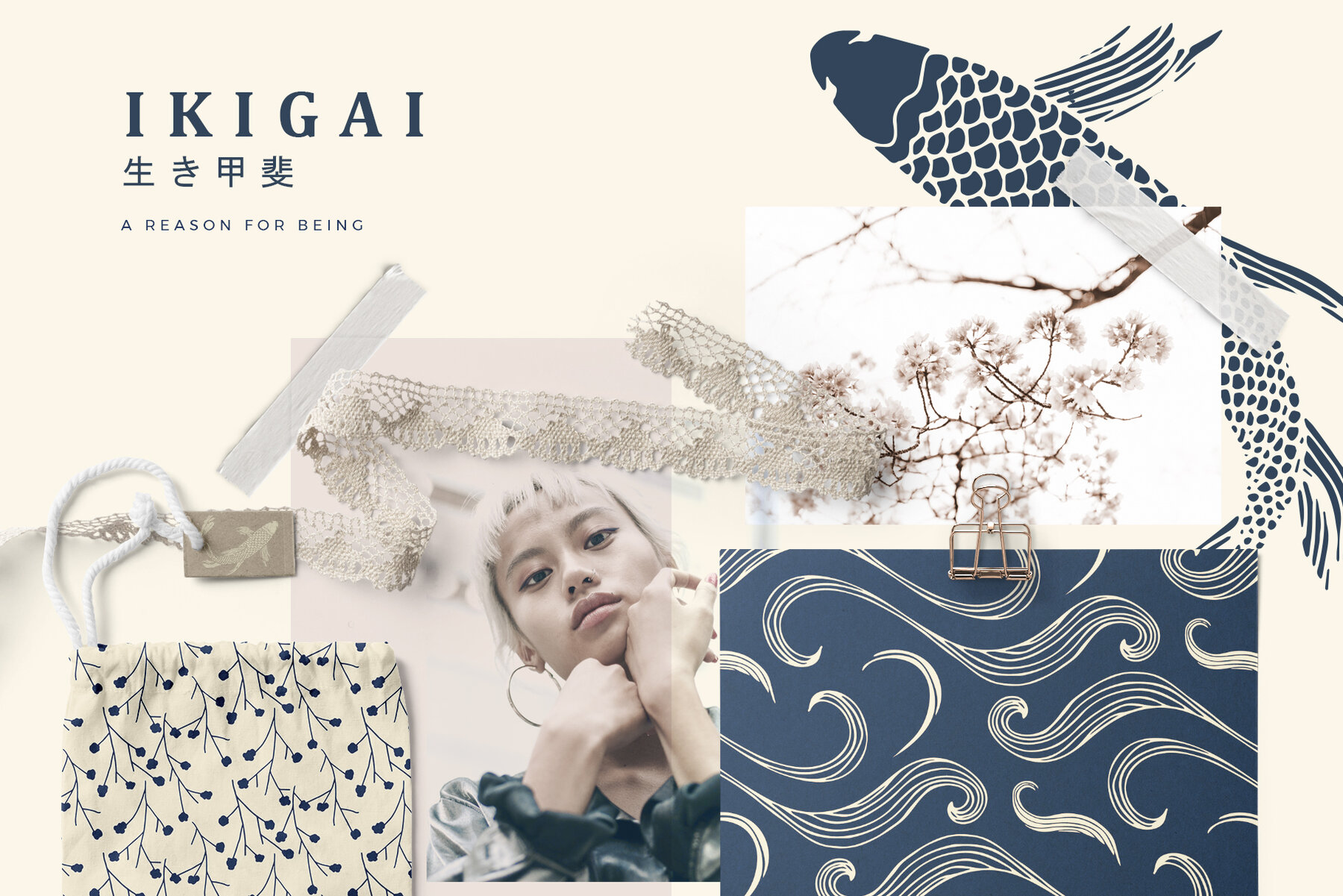 Japanese Patterns Vector Handdrawn 6