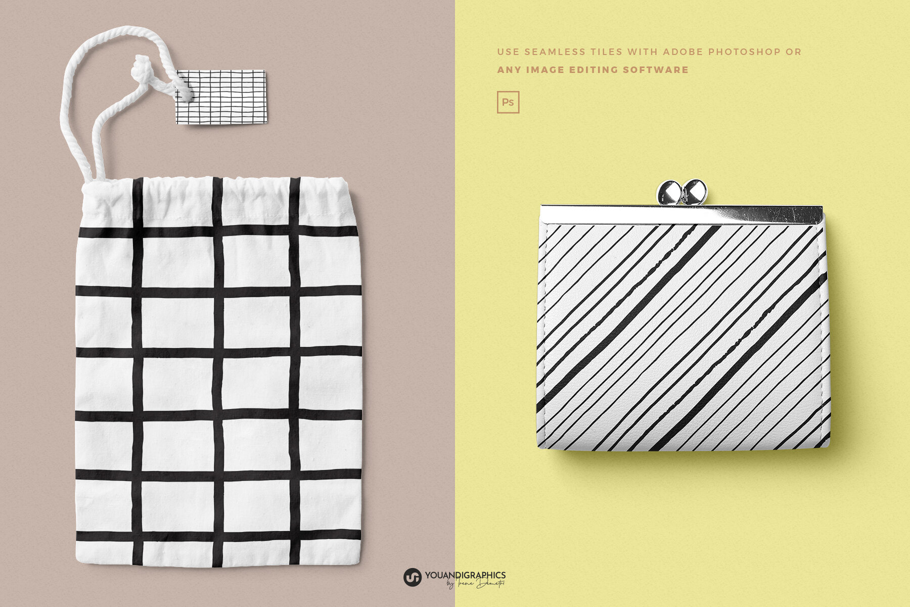 Grids   Lines Seamless Patterns 3