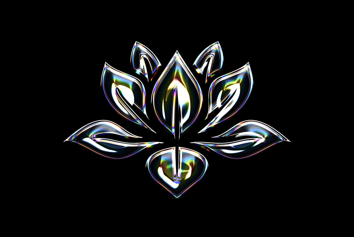 Chrome Logo Mockup 2