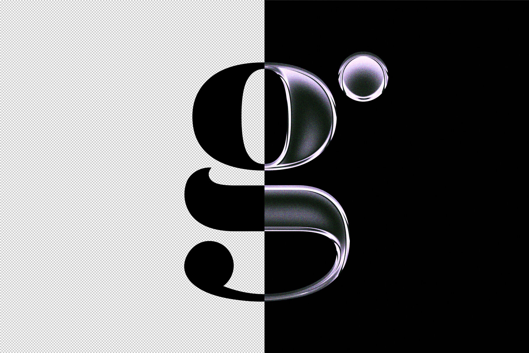 Chrome Glass Mockup 7